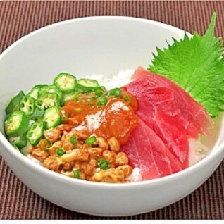 贅沢な納豆の食べ方！まぐろ納豆丼